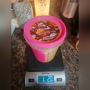 Amber Pink Zebra Carton Nwt